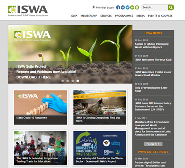 국제고형폐기물 협회(ISWA) 리스트 이미지